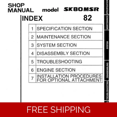 KOBELCO SK80MSR WORKSHOP MANUAL KOBELCO SK80MSR WORKSHOP MANUAL